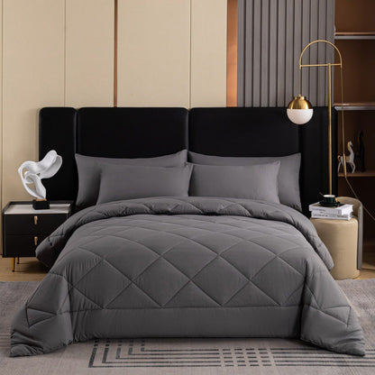 ⏰3-Piece Quilted Comforter Set with Shams