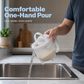 ⏰ Hands-Free Rice Washer with Strainer – Easy Rinsing & Draining 🍚💧