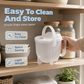 ⏰ Hands-Free Rice Washer with Strainer – Easy Rinsing & Draining 🍚💧