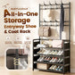 🏠 Multi-Functional Entryway Shoe & Coat Rack ✨