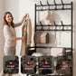 🏠 Multi-Functional Entryway Shoe & Coat Rack ✨