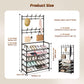 🏠 Multi-Functional Entryway Shoe & Coat Rack ✨