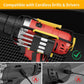 🛡️ Compact Bit Holder for Drills – No-Interference Side Mount