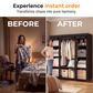 🧵 Easy‑Assemble Non‑Woven Fabric Wardrobe – Spacious, Sturdy, Dust‑proof ✨