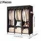 🧵 Easy‑Assemble Non‑Woven Fabric Wardrobe – Spacious, Sturdy, Dust‑proof ✨