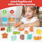 🧸 Learn ABC Instantly! No-Sharp-Edge Wooden Animal Letter Toy