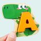 🧸 Learn ABC Instantly! No-Sharp-Edge Wooden Animal Letter Toy