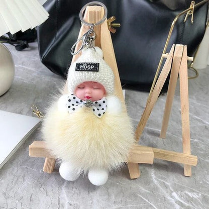 💥 Soft Plush Doll Keychain – Cute & Cosy Charm for Bags, Keys & Gifts ✨
