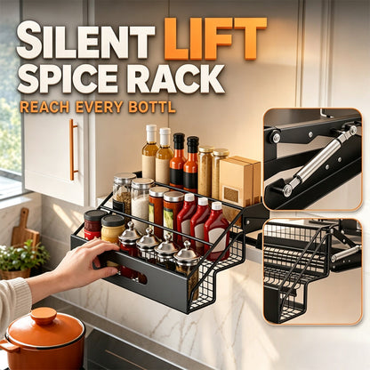 📢📢40% OFF !! ⏰Pull-Down Kitchen Spice Rack Organizer
