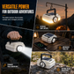 🔦 Dual-Light Solar Camping Lantern – Power Bank, Hanging Hook & Weatherproof 🔋