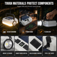 🔦 Dual-Light Solar Camping Lantern – Power Bank, Hanging Hook & Weatherproof 🔋