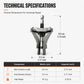 ⏰Universal 3-Jaw Broken Pipe Extractor for Hand Drills