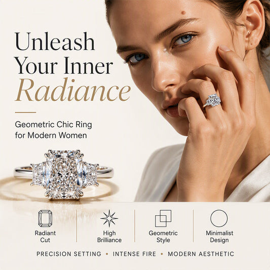 ⏰ Elegant Square Cut Zircon Ring – Timeless & Sparkling 💍✨