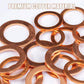 1000/400 PCS Copper Flat Washer Assortment Kit