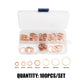 1000/400 PCS Copper Flat Washer Assortment Kit