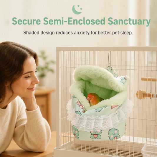 ✨ Warm Hanging Nest for Small Pets – Snug, Private, Easy‑Hang 🪶