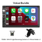 🚗 LIMITED‑TIME 50% OFF! ✨ 7‑Inch Double DIN Car Stereo – Wired CarPlay & Android Auto, Backup Camera Input 📱