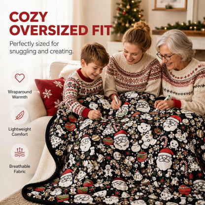 🛋️ Family DIY Coloring Blanket – Creative fun & perfect gift ✨