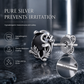 🖤 Gothic Vine Stud Earrings – Silver Tone with Black Cubic Zirconia ✨