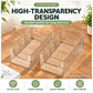 🥳Transparent Extendable Storage Organiser – adjustable 24.5–43cm, clear PET walls let you see every item at a glance. Perfect for medicines, supplements & toiletries – no more rummaging! 🏠✨