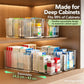 🥳Transparent Extendable Storage Organiser – adjustable 24.5–43cm, clear PET walls let you see every item at a glance. Perfect for medicines, supplements & toiletries – no more rummaging! 🏠✨