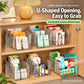 🥳Transparent Extendable Storage Organiser – adjustable 24.5–43cm, clear PET walls let you see every item at a glance. Perfect for medicines, supplements & toiletries – no more rummaging! 🏠✨
