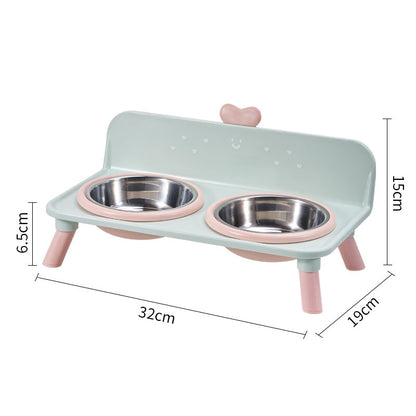 ⏰ Elevated Detachable Pet Double Bowls – Convenient & Pet-Friendly 🐾🥣