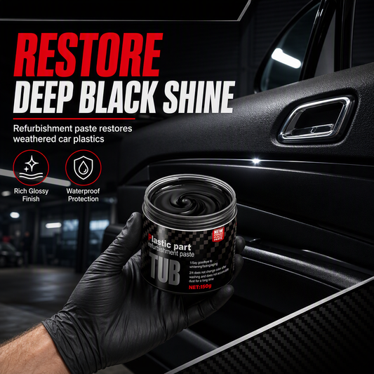 ⏰Car Interior Plastic and Rubber Restorer Cream Leather Seat Refurbishing Paste and Shine Protective Coating Agent