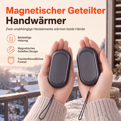 🔥 Magnetic 2-in-1 Rechargeable Hand Warmer – Portable Winter Warmth ♨️❄️