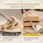 ⏰Exquisite Metal Alloy Cake Knife and Server Set with Rose Design for Weddings and Home Use