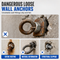 ⏰304 Stainless Steel Eyebolt Expansion Bolts with Ring Hook Lifting Eye Anchor Screws