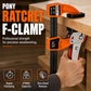 🔧Heavy Duty Aluminum Alloy Ratchet F Clamp Quick Release Woodworking Clamping Tool