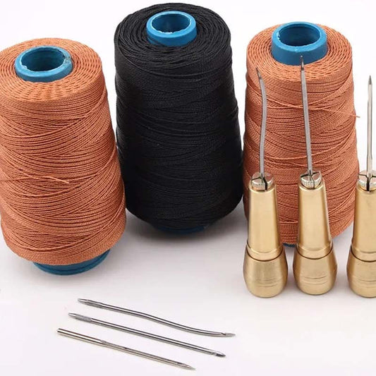✨ 5PCS Leather Sewing Awl Kit – High-Strength Steel & Copper Handle 🪡