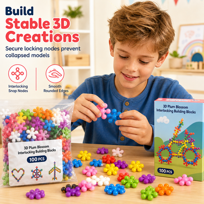 🎁Early Christmas Sale 50% OFF🔥Kids 3D Interlocking Snowflake Building Blocks