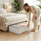 🛏️ Foldable Underbed Storage Bag with Zipper Lid – Space-Saving Storage ✨