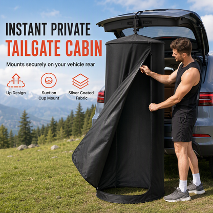 🚿 Portable Car Rear Shower Tent – Quick setup & privacy for camping ✨