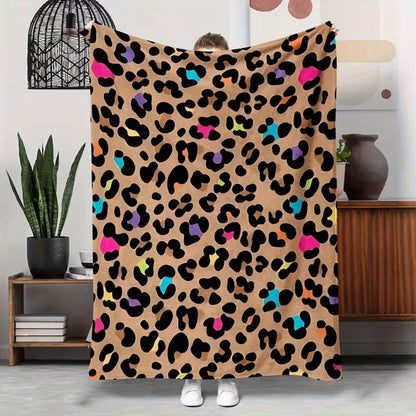 🛋️ Ultra-Soft Leopard Print Throw Blanket – Cozy & Stylish Home Comfort ✨
