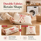 🎄 Embroidered Christmas Tree Pillow Cover with Bow – Festive Home Decor ✨