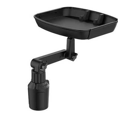 🚗 Car Cup Holder Tray – 360° Swivel, Extendable Surface & Phone Slot 📱✨