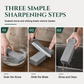 🔪 Natural Whetstone 3000 Grit – Green Slurry & Single-Sided for Knives | Restore Razor-Sharp Edges at Home