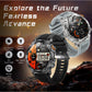 ⌚ Smart Watch: 1000mAh Battery, 1.7" HD Display, 100+ Sports Modes, LED Flashlight, Interchangeable Straps