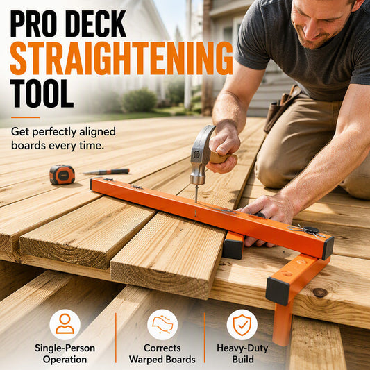⏰Multi-Angle Deck Straightener and Wood Board Adjuster Flooring Tool for Woodworking