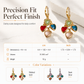 ⏰Retro Colorful Heart Tassel Drop Earrings for Women Fashion Ear Buckle Jewelry❤️💚💙