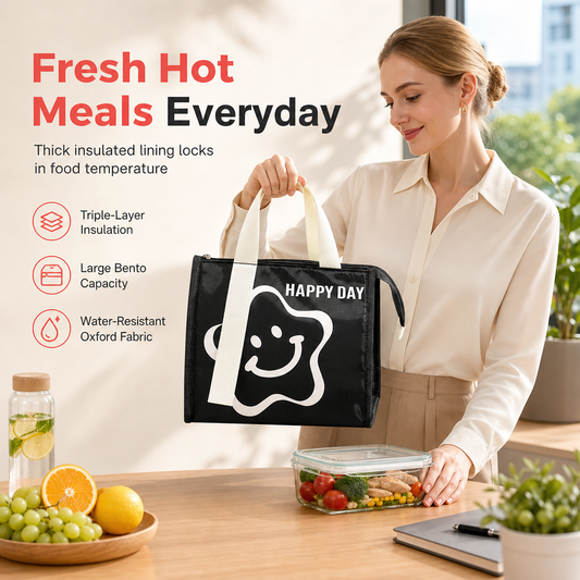 🍱 Insulated Thickened Lunch Bag – Keep Meals Fresh & Ready ✨