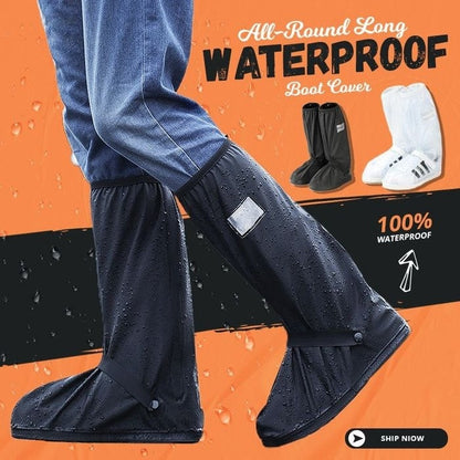 🥾 All-Round Long Waterproof Boot Covers – Keep Shoes Clean & Dry 💧✨