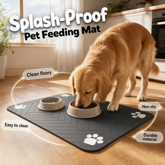 🐾 Easy-Clean Pet Feeding Mat 🧼✨