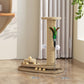 💥Interactive Cat Scratching Post with Feather Teaser & Ball Toys
