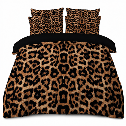 ⏰Duvet Cover Bedding Set,  Digital Print – Polyester, With Matching Pillowcases🐆🛏️