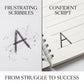 Reusable Groove Calligraphy Copybook for Kids