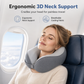 ⏰ Memory Foam U-Shaped Travel Neck Pillow with Ice Silk Cover & Magnetic Buckle ✈️